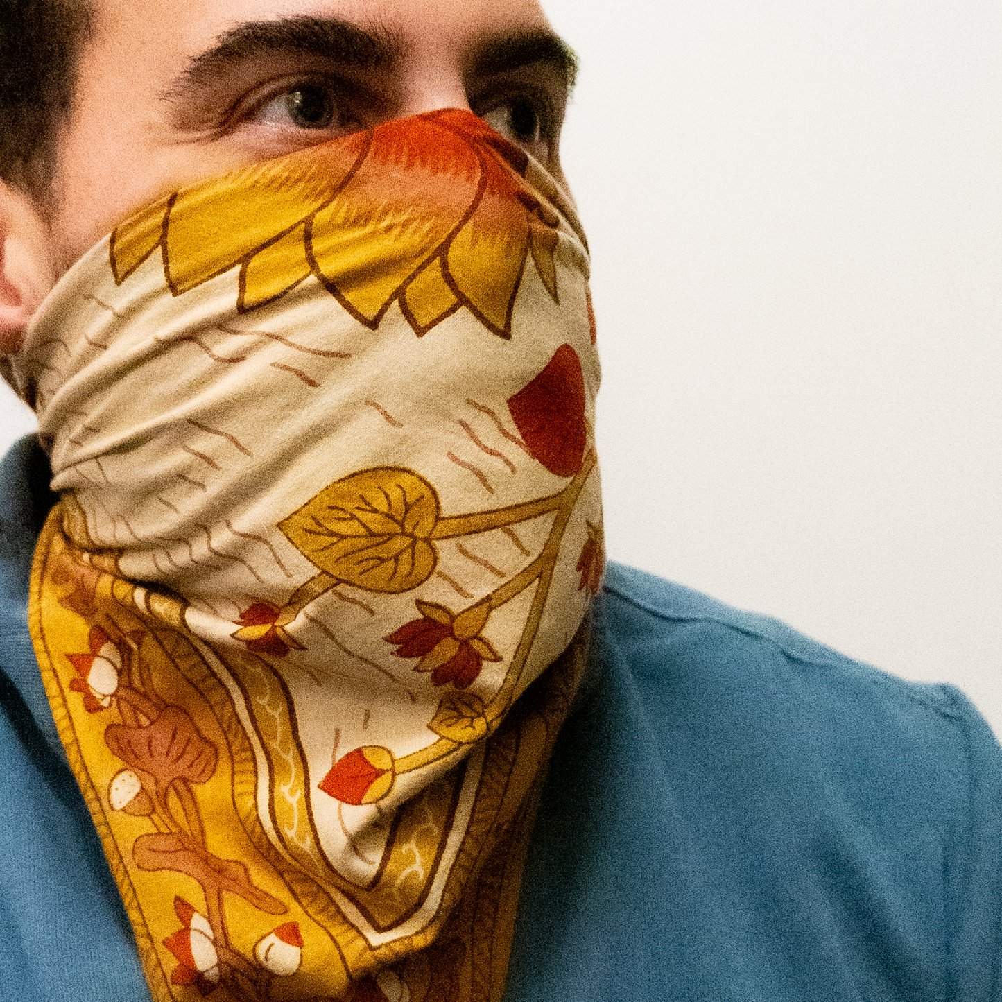 Amina Golden Lotus Bandana